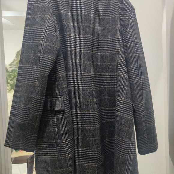 Nine west plaid trench coat - Picture 1 of 2